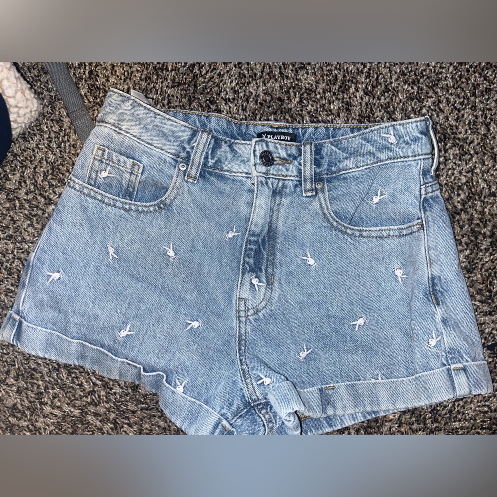 Pacsun Playboy jean shorts